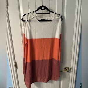 New York & Company Color Block Sweater XL